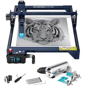 ATOMSTACK A10 Pro Laser Engraver and F30 Air Assist, 10W High Precision Laser Engraving Machine and Laser Cutter for Wood Metal with Terminal Panel