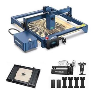 ATOMSTACK A20 Pro Laser Engraver 130W, 20W Optical Power Laser Cutter with F30 Pro Air Assist Kit, R3 Pro Rotary Roller and F2 Laser Honeycomb Working