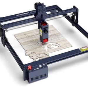 ATOMSTACK A5 M50 Laser Engraver, 5.5W Fixed-Focus 0.08mm Compressed Spot Laser Cutter and Engraving Machine for Wood Metal Acrylic, Engraving Area