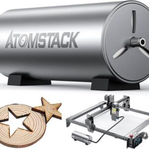 ATOMSTACK Air Assist Kit for S10 PRO/X7 PRO/A10 PRO/A5 PRO Laser Engraver, Air Pump Kit with 10-30L/Min Airflow for Removing Smoke and Dust, Low Noise