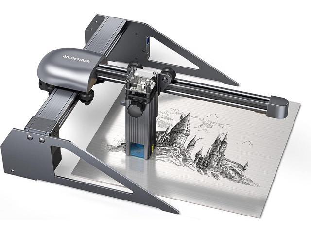 ATOMSTACK P7 Laser Engraver 40W Laser Cutter and Engraver Machine 5.5 WFixed-Focus Eye Protection DIY Engraver Tool for Metal, Wood, Leather, Vinyl,
