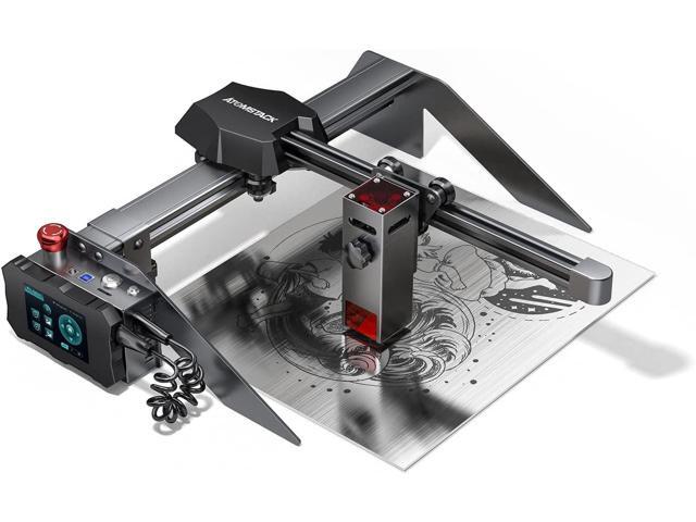 ATOMSTACK P9 Laser Engraver, 40W Laser Engraving Cutting Machine5500mw lazer Engraver, Fixed-Focus Eye Protection DIY Engraver Tool for Metal, Wood,