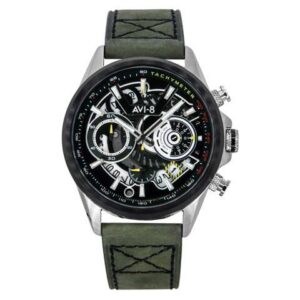 AVI-8 Hawker Harrier Chronograph Green Dial Quartz Men's Watch AV-4125-04