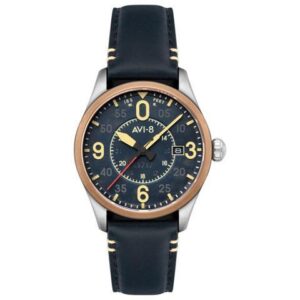 AVI-8 Spitfire Smith Distressed Blue Dial Dress Automatic Men's Watch AV-4090-05