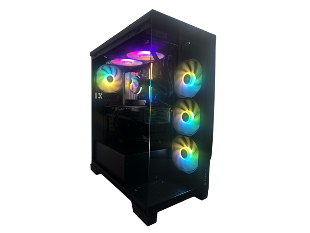 AZZA Carmel Gaming Desktop PC, AMD Ryzen 7 7800X3D, AMD Radeon RX 9070 XT, 32GB DDR5, 2TB M.2 SSD, Windows 11 Home