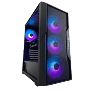 AZZA Gideon Evo Gaming PC, Intel Core i5-12400F, NVIDIA GeForce RTX 3050, 16GB DDR5, 512GB SSD, Windows 11 Home, 3 Year Warranty