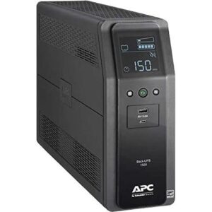Back UPS PRO BN 1500VA, 10 Outlets, 2 USB Charging Ports, AVR, LCD interface, Canada