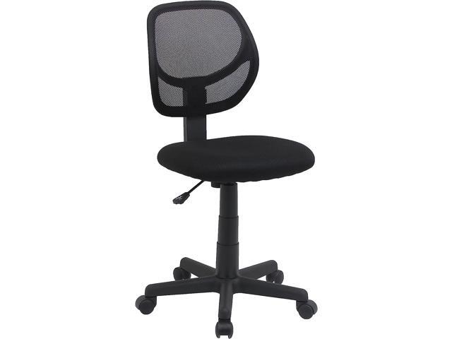 Basics Low-Back Computer Task Office Desk Chair with Swivel Casters - Black