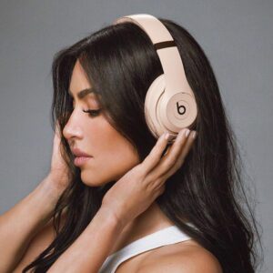 Beats Studio Pro x Kim Kardashian Bluetooth Noise Cancelling Headphones with Apple 20W USB-C Power Adapter - Moon