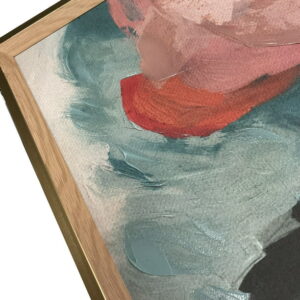 Beautiful by Drew Framed Painterly Abstract on Linen Wall Art