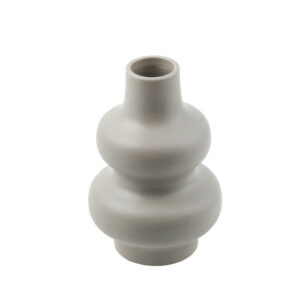Beautiful Ceramic Bubble Vase by Drew Barrymore, 7", Porcini Taupe