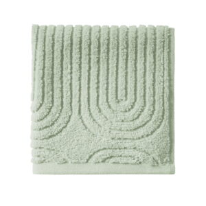 Beautiful Textured Wash Towel, 13" x 13", Sage Green