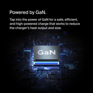 Belkin 108W 4-Port GaN Charger, Multi-Port Desktop Charger Block w/ USB-C PD Fast Charge & USB-A Ports for Apple MacBook, iPhone 16, Samsung Galaxy S25, Google Pixel, Nintendo...