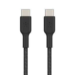 Belkin 5ft Braided USB-C to USB-C Cable W/ Strap, Cable for iPhone 16 , 15 Models and More - Black