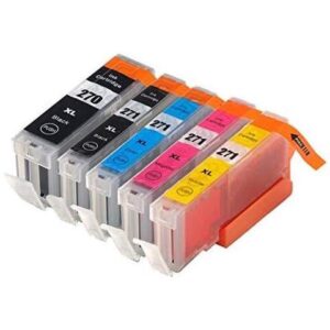 Best Compatible Cartridge for Canon PGI-270XL/CLI271XL 270XL - 271XL Ink Combo(BK,PBK,C,M,Y) High Capacity of Canon 270, Canon 271
