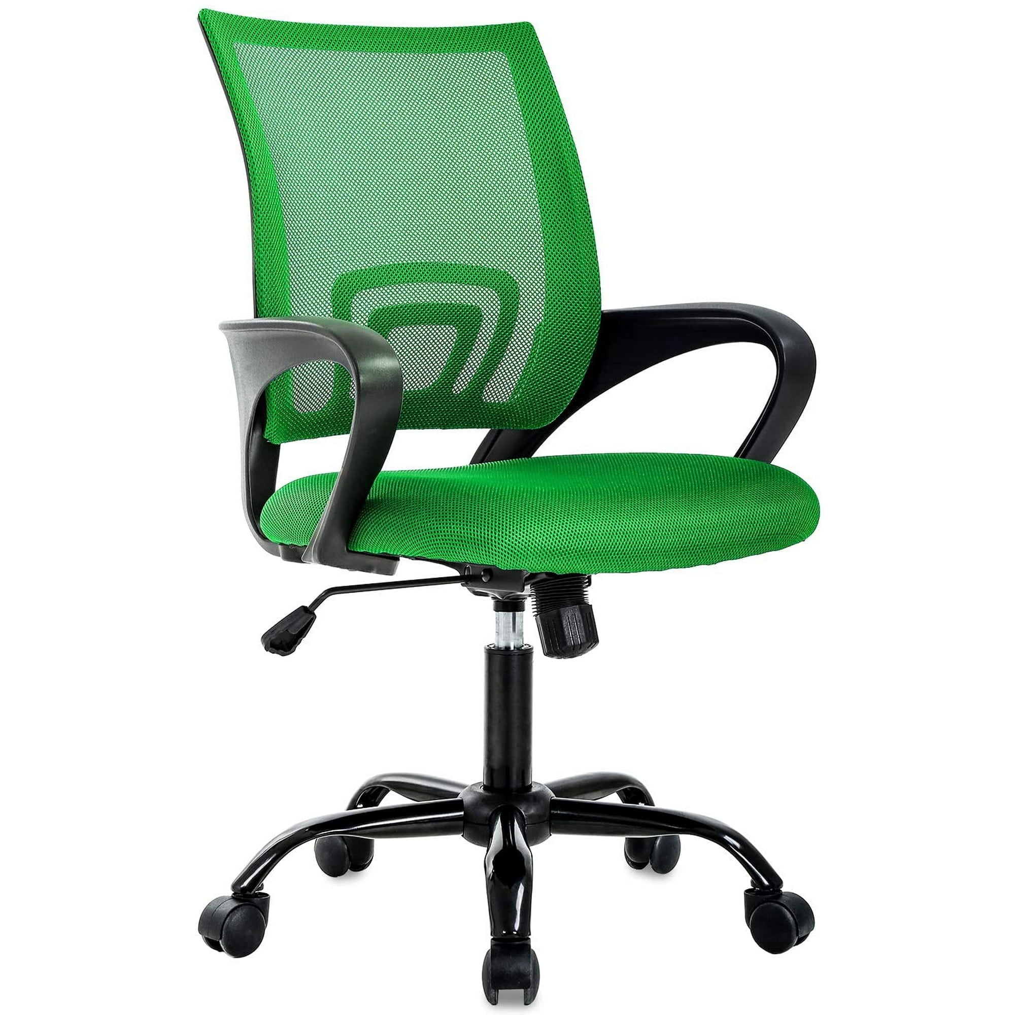 BestOffice Ergonomic Office Chair, Lumbar Support, Adjustable Height with Armrests for Adults(Green)