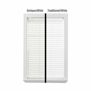 Better Homes & Gardens 2" Cordless Faux Wood Horizontal Blinds, Antique White, 30" W x 64" L