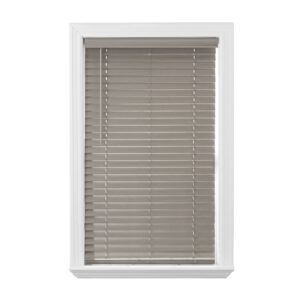 Better Homes & Gardens 2" Cordless Faux Wood Horizontal Blinds, Rustic Gray, 34" W x 64" L