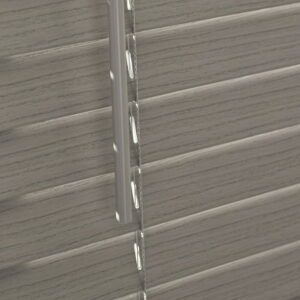 Better Homes & Gardens 2" Cordless Faux Wood Horizontal Blinds, Rustic Gray, 34" W x 64" L