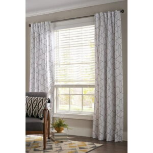 Better Homes & Gardens 2" Cordless Faux Wood Horizontal Blinds, White, 47" W x 64" L