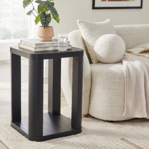 Better Homes & Gardens Juliet End Table, Rich Black Finish