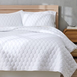 Better Homes & Gardens Tencel Quilt, White, King, All-Ages