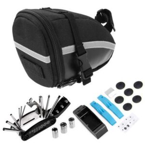 Bike Repair Tool Kits Bicycle Saddle Bag Cycling Seat Pack 16 in 1 Multi Function Repair Tool Kit