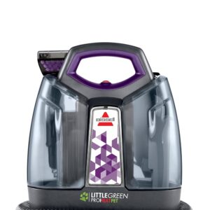 BISSELL Little Green Proheat Portable Deep Cleaner/Spot Cleaner and Car/Auto Detailer with self-Cleaning HydroRinse Tool for Carpet and Upholstery, Purple