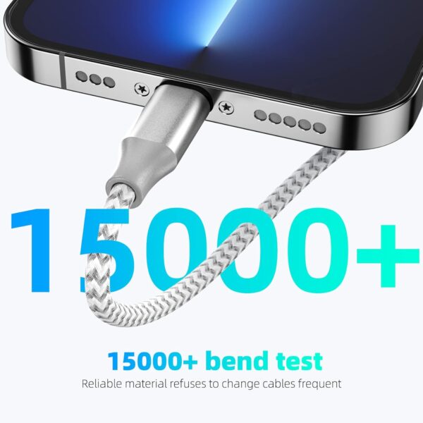 Bkayp Apple MFi Certified iPhone Charger 3pack 10FT Long Lightning Cable Fast Charging High Speed Data Sync USB Cable Compatible iPhone 13/12/11 Pro Max/XS...