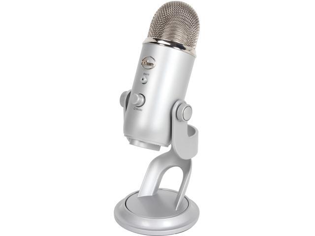 Blue Yeti USB Microphone for PC, Mac, Gaming, Recording, Streaming, Podcasting, Studio and Computer Condenser Mic with Blue VO!CE effects, 4 Pickup