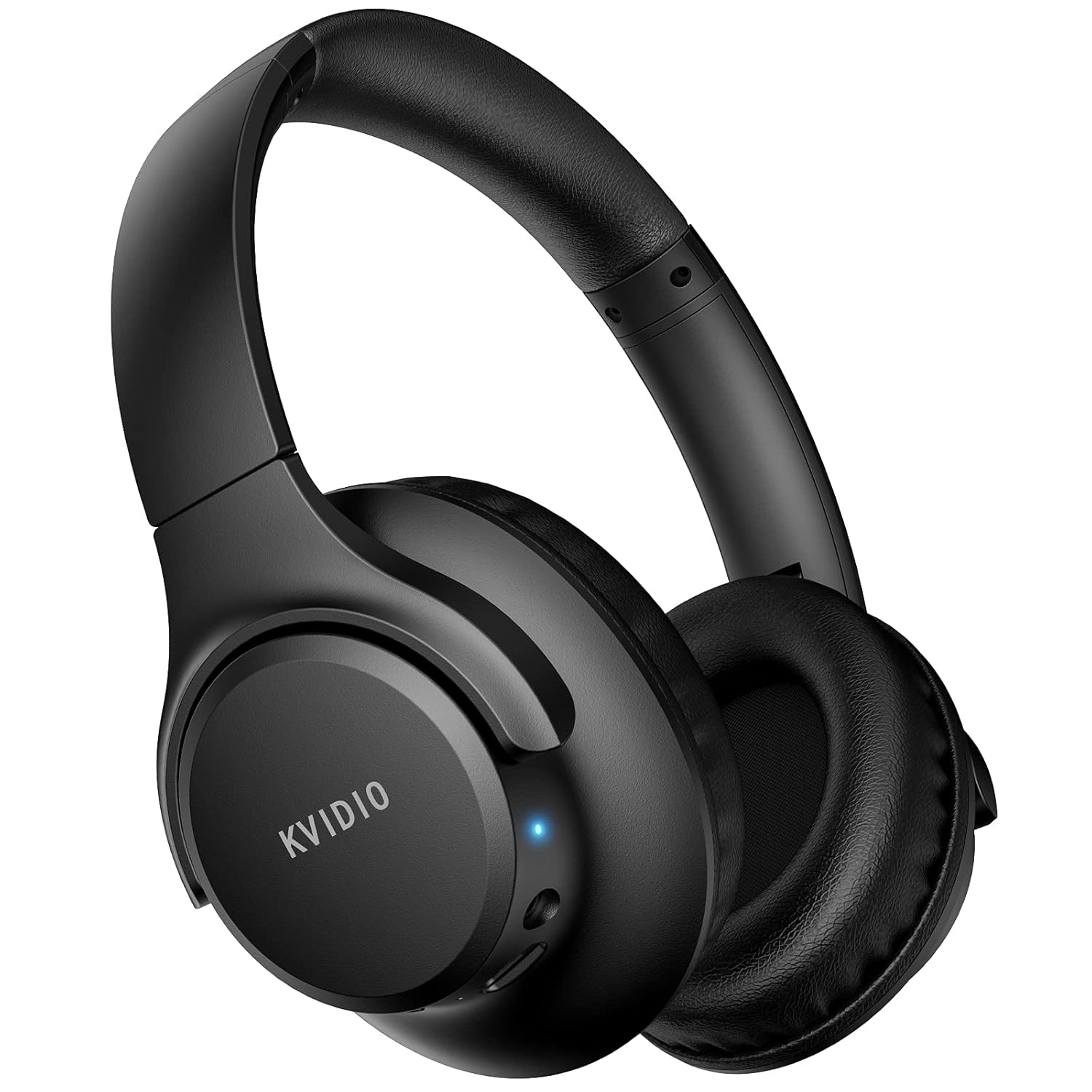 Bluetooth Headphones Over Ear, KVIDIO 65 Hours Playtime Wireless Headphones with Microphone, Foldable Lightweight Headset with Deep Bass,HiFi Stereo Sound for Travel Work Laptop...