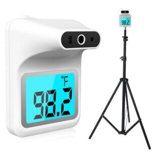 BONAEVER Wall Thermometer with Stand Infrared Forehead Wall Mounted Thermometer with Tripod Bluetooth Non-Contact Instant Reading Digital Temperature
