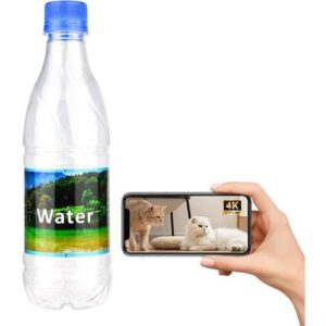 Bottle Camera - Mini Camera - Wireless Nanny Cam - Full HD 4K - Indoor Home Security- with Night Vision Cameras-NO Audio