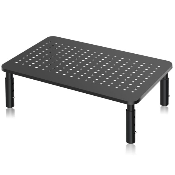 Bracwiser Monitor Stand Riser, Metal Computer Stand, 3 Height Adjustable Screen Riser with Mesh Platform for PS4, Laptop, Printer, Notebook and All Flat Screen, Holds Up to 20KG Bracwiser Monitor Stand Riser, Metal Computer Stand, 3 Height Adjustable Screen Riser with Mesh Platform for PS4, Laptop, Printer, Notebook and All Flat Screen, Holds Up to 20KG