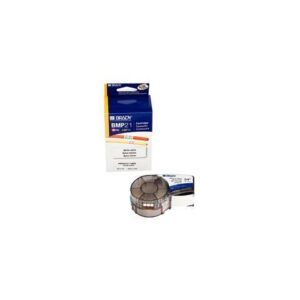 BRADY M21-750-499 Label Tape Cartridge, Black/White, Labels/Roll: Continuous