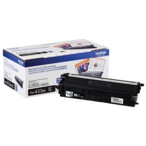 Brother International - TN433BK - Brother TN433BK Original Toner Cartridge - Black - Laser - High Yield - 4500 Pages - 1