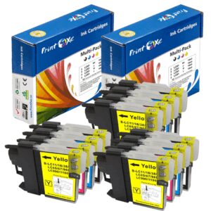 Brother LC 61 Compatible New 12 Packs Ink Cartridges (3 Large Black, 3 Cyan, 3 Magenta, and 3 Yellow)