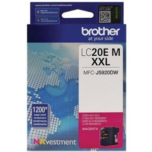 Brother LC20EMS INKvestment Super High Yield (XXL Series) Magenta Ink Cartridge