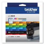 Brother LC404BKS INKvestment Ink 750 Page-Yield Black