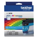 Brother LC406CS INKvestment Ink 1500 Page-Yield Cyan