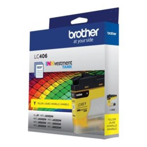 Brother LC406YS INKvestment Ink 1500 Page-Yield Yellow