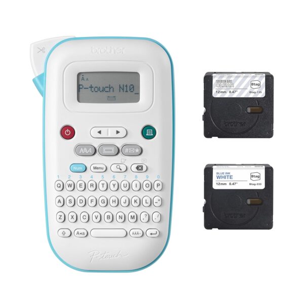Brother P-touch PT-N10 Personal Handheld Label Maker Machine with Btag Tape, Portable Label Printer, Easy to Use, Multiple Font Styles, User-Friendly Templates for Organizing,...
