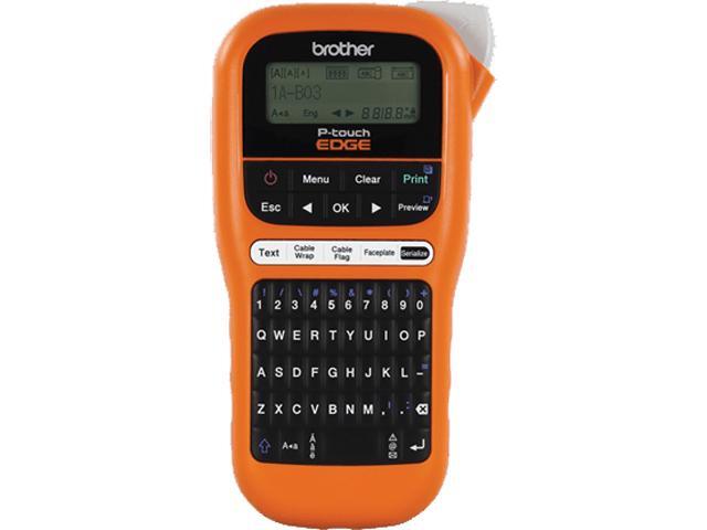 Brother PT-E110 Industrial Handheld Mobile Labeling Tool Kit, QWERTY Keyboard (Requires 6 AAA Alkaline Batteries or AC Adapter (AD-24) Sold