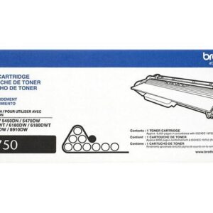 Brother TN750 High Yield Toner Cartridge - Black