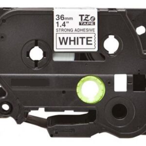 Brother TZe-S261 36MM ( 1.4" ), Length of 8M, Black on White Compatible Strong Adhesive Label Tape