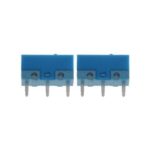 BUCIER 2Pcs Blue Dot Blue Shell 0.74N Mouse Micro Switch Gold Alloy Contacts 50 Millions Lifetime