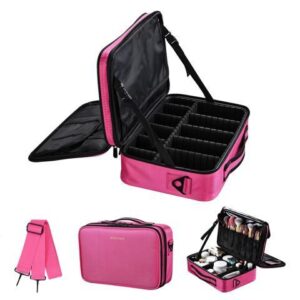 Byootique 13" Makeup Train Case Cosmetic Organized Bag Travel Storage Backpack
