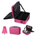Byootique 13" Makeup Train Case Cosmetic Organized Bag Travel Storage Backpack