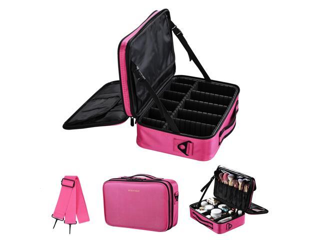 Byootique 13" Makeup Train Case Cosmetic Organized Bag Travel Storage Backpack
