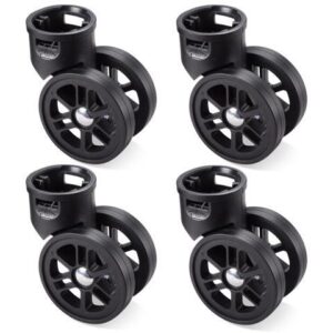 Byootique 4Pcs 2" Swivel Replacement Wheel 360 Degree Rotate Caster for Makeup Case